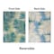 World Rug Gallery Tropical Floral Reversible Plastic 3'x5' Green Outdoor Rug 6051GREEN3X5 - alternate 7